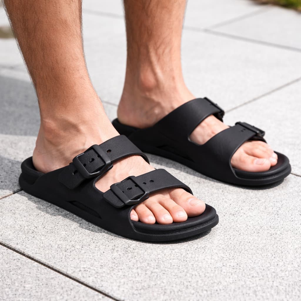 Chinelo Masculino Birken Nuvem Slin Com Fivela Ajustável Confortável Várias Cores