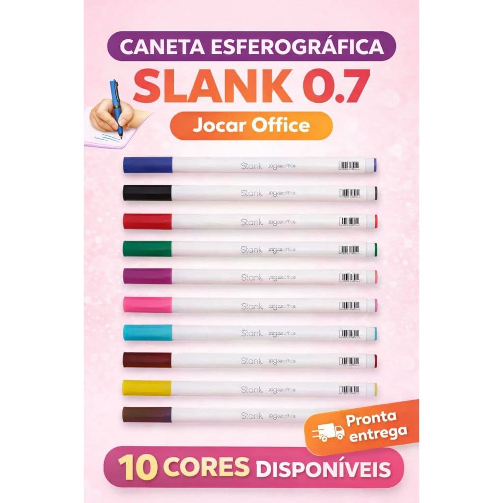 Canetas esferográficas Slank JocarOffice ponta 0.7
