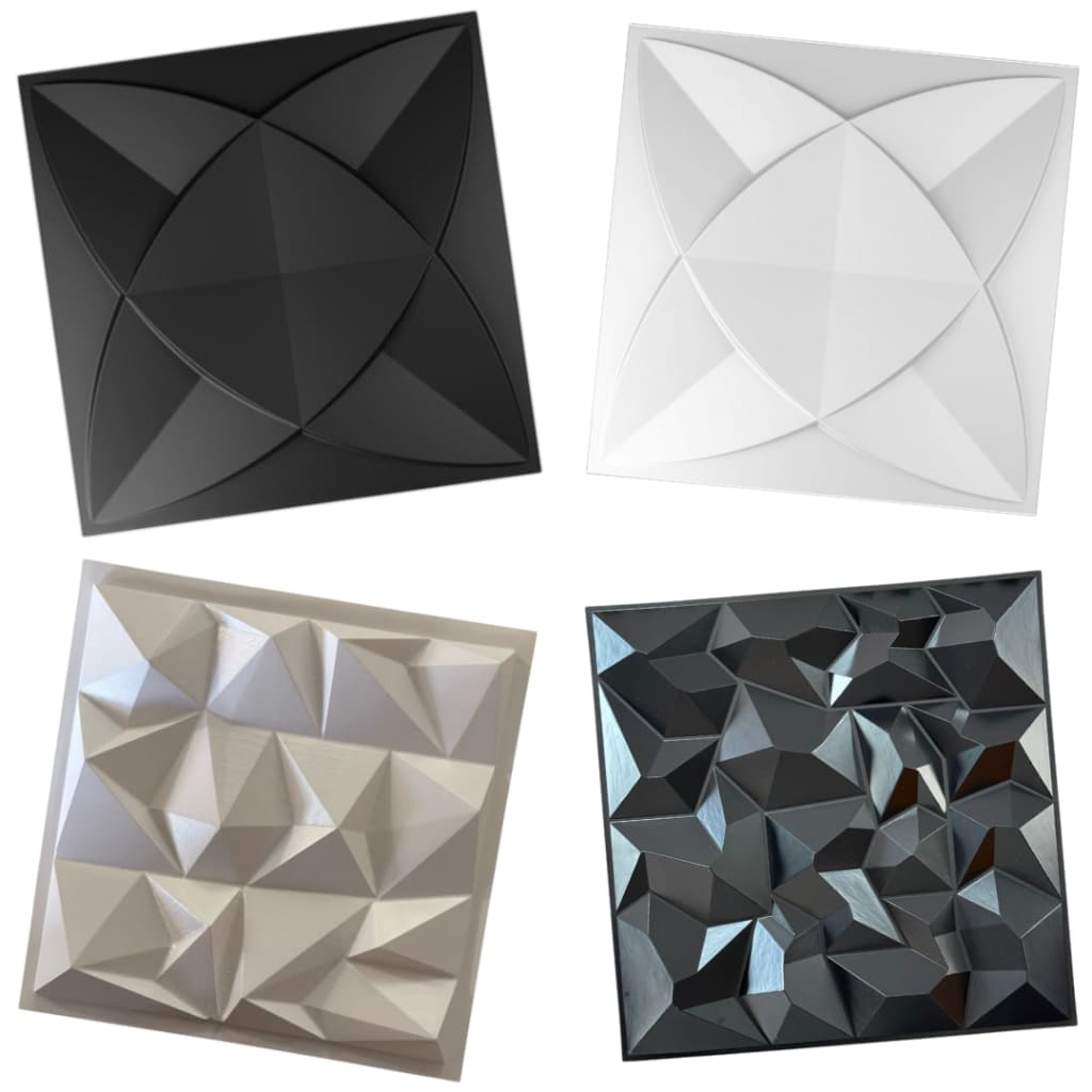 PROMO 5 / 10 / 15 / 20 / 25 / 30 UNIDADES PLACA 3D 25 x 25 cm DECORATIVA PVC