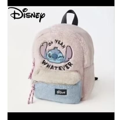 Mochila Infantil Disney Stitch Rosa - Design Fofo e Espaçosa para Crianças