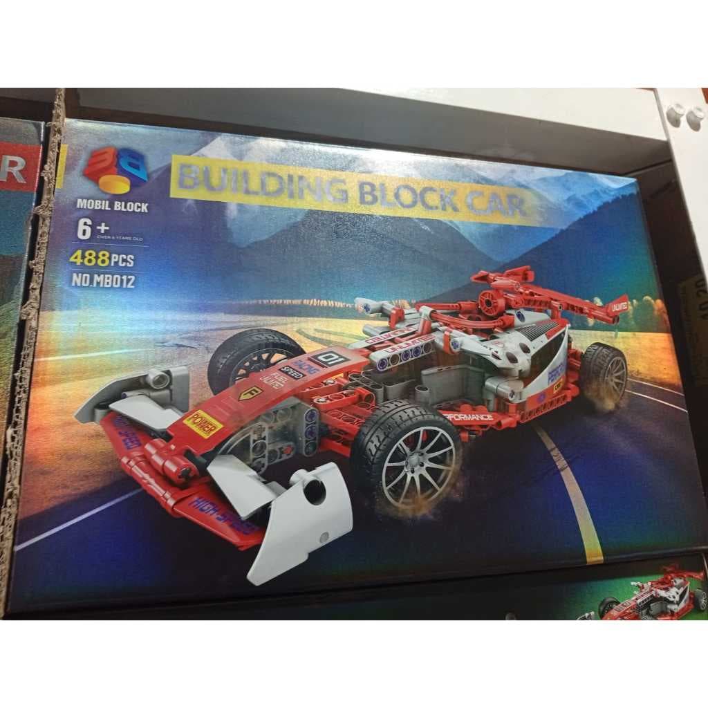 Formula 1, de montar 488pcs, colecionavel de blocos de montagem