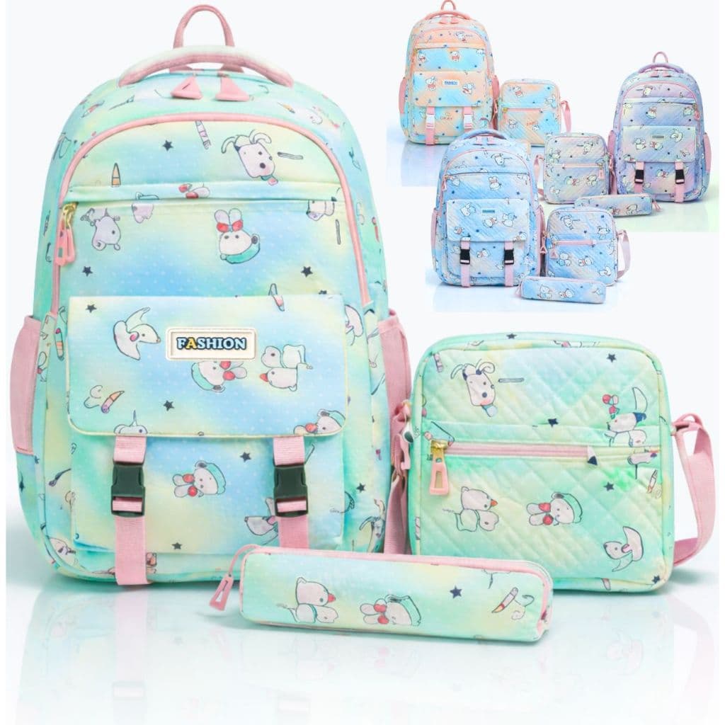 Mochila Storite 3 em 1 para Crianças Unisex Mochila Escolar Elegante, Durável e Resistente à Água