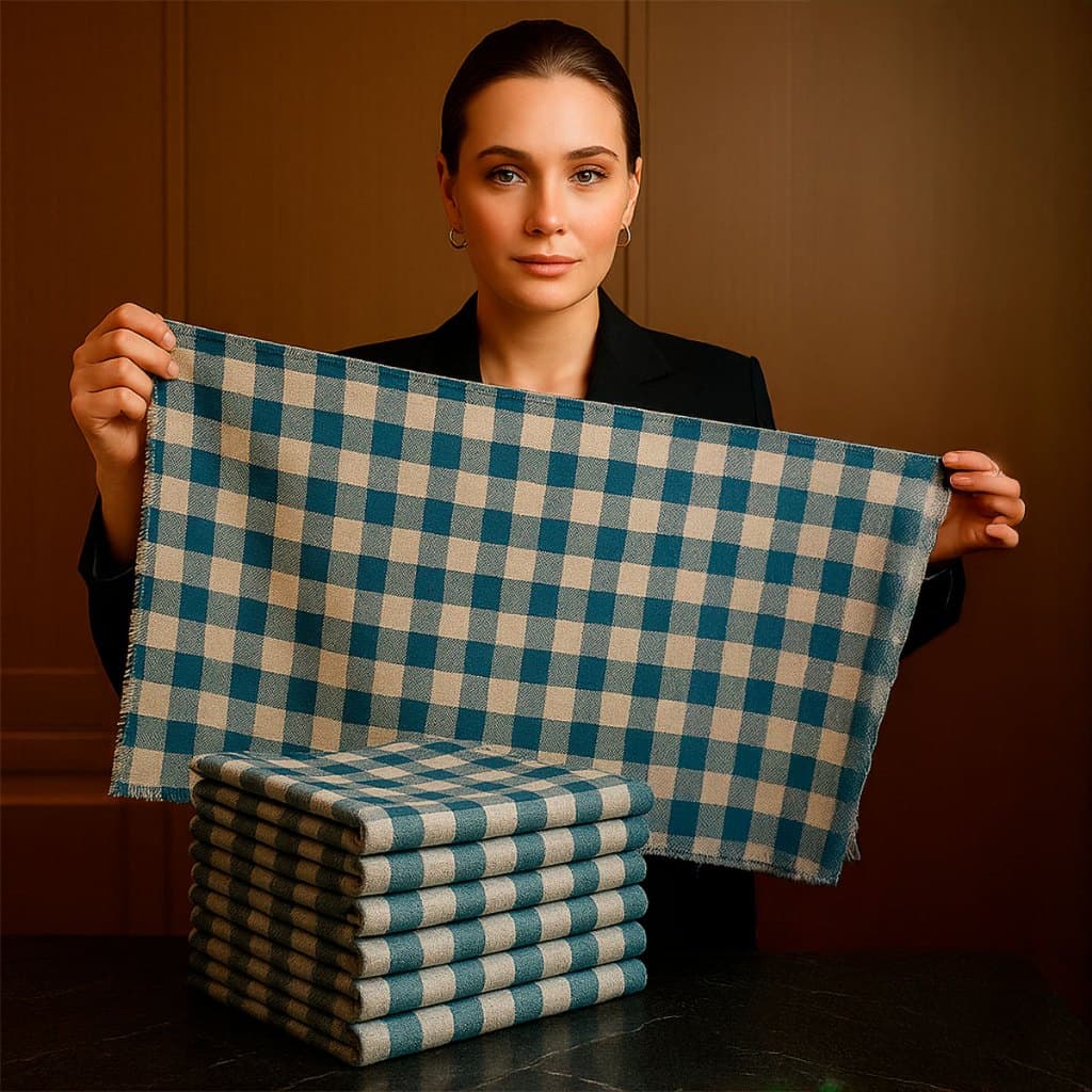 Kit com 3/5/10/15 Panos de Chão Xadrez 70x45cm Extra Grande – Limpeza Geral e Profissional