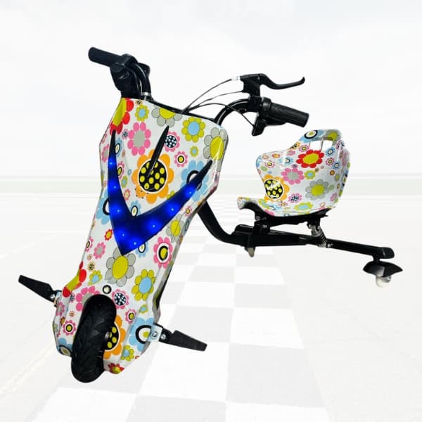 MOTO TRICICLO SHARK BLUE COM LED RODA 8° 3 VELOCIDADES COM BLUETOOTH