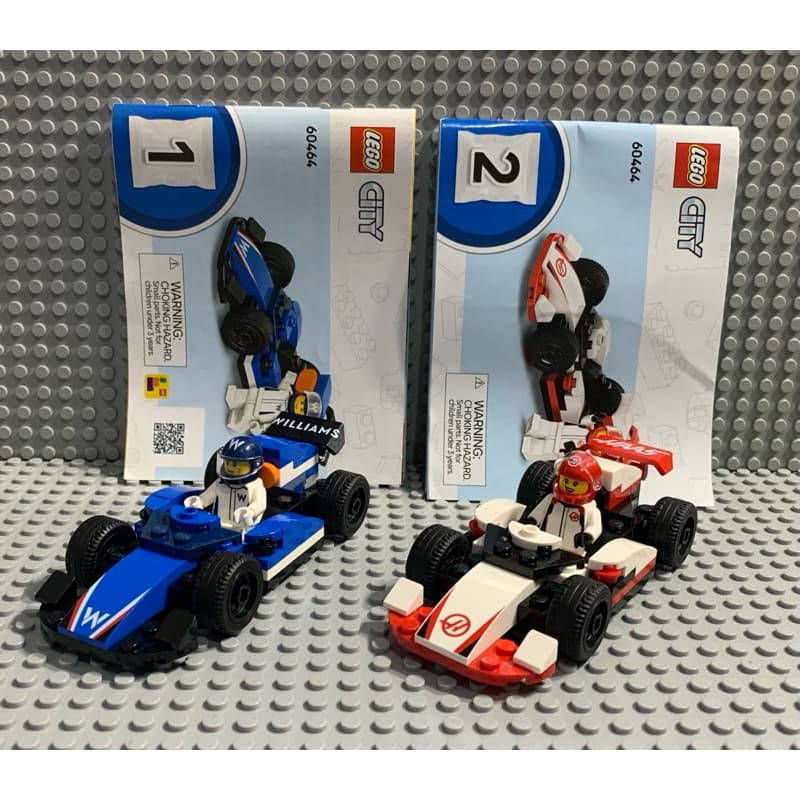 Lego® City 60464 Carros de Corrida F1 Williams e Haas (escolha o modelo) Lego original
