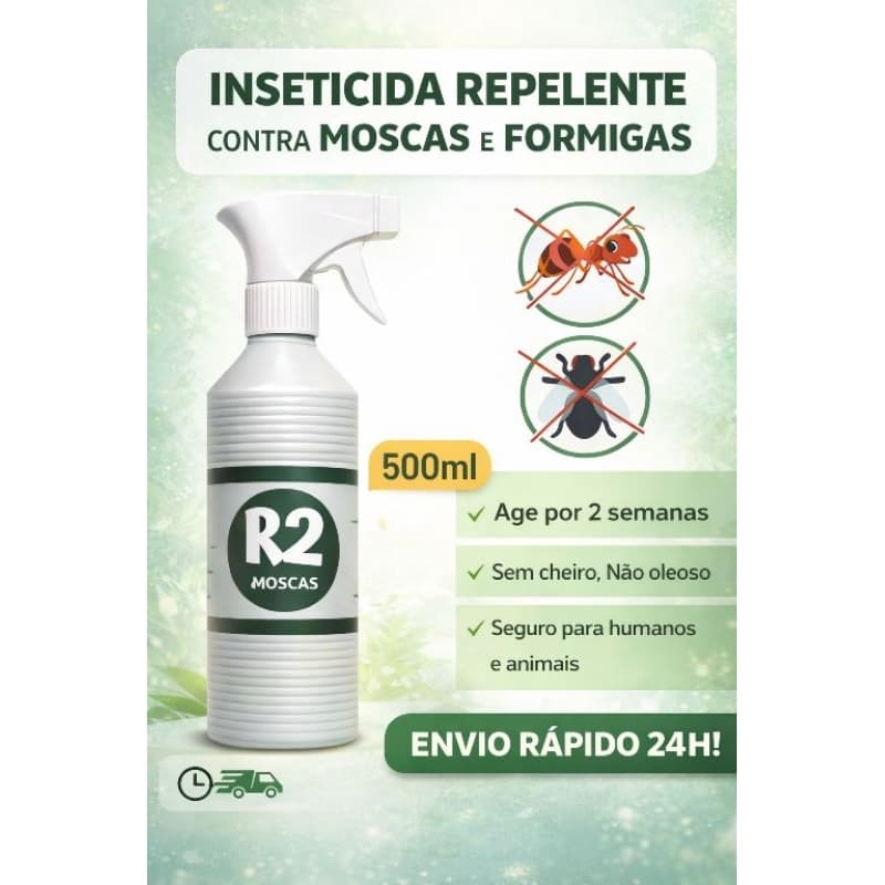 Mata Mosca Sem Cheiro com Borrifador – Uso Doméstico e Comercial em Padarias e Mercados