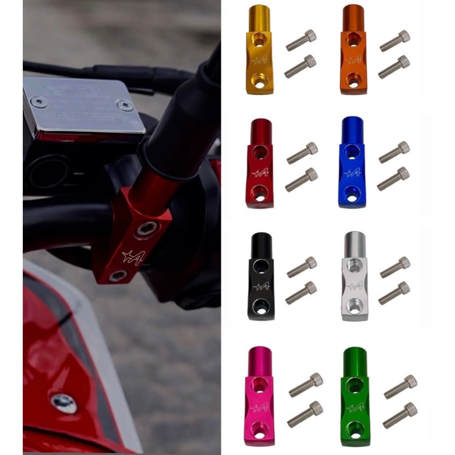 Manicoto Suporte burrinho de freio/retrovisor motos xre300 anodizado