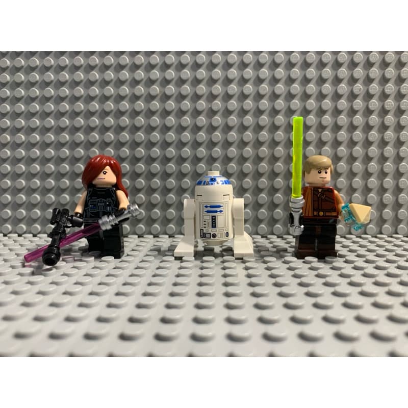 Lego® Star Wars Legends (MOC) Luke Skywalker, R2-D2 e Mara Jade 20 peças Lego original