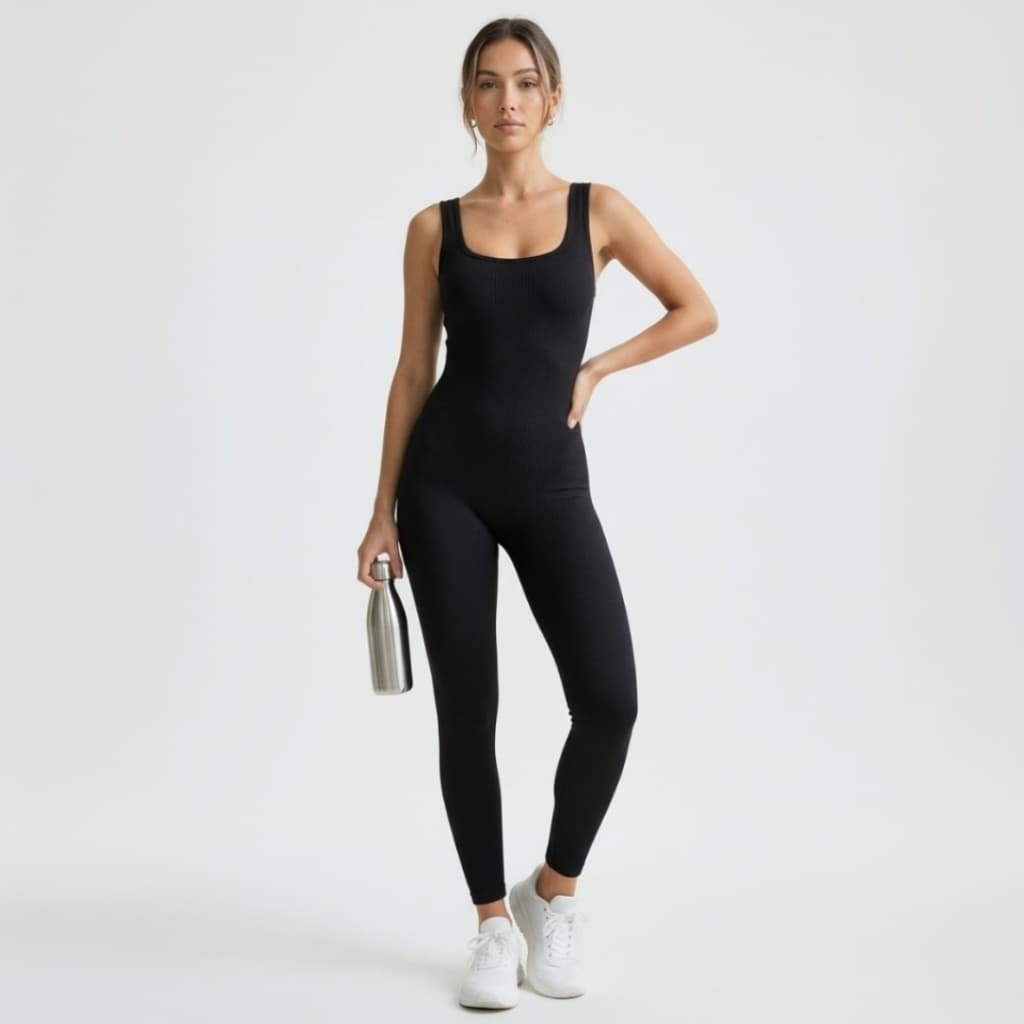 Macacão Feminino De Ioga Sem Costura, Conjunto De Fitness Esportivo, Incluindo Tops Esportivos E Calças Esportivas