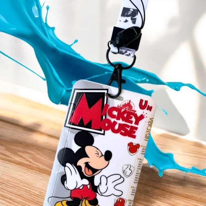 Porta-Crachá / Porta-Cartão / Porta-Bilhete Único Mickey Mouse.