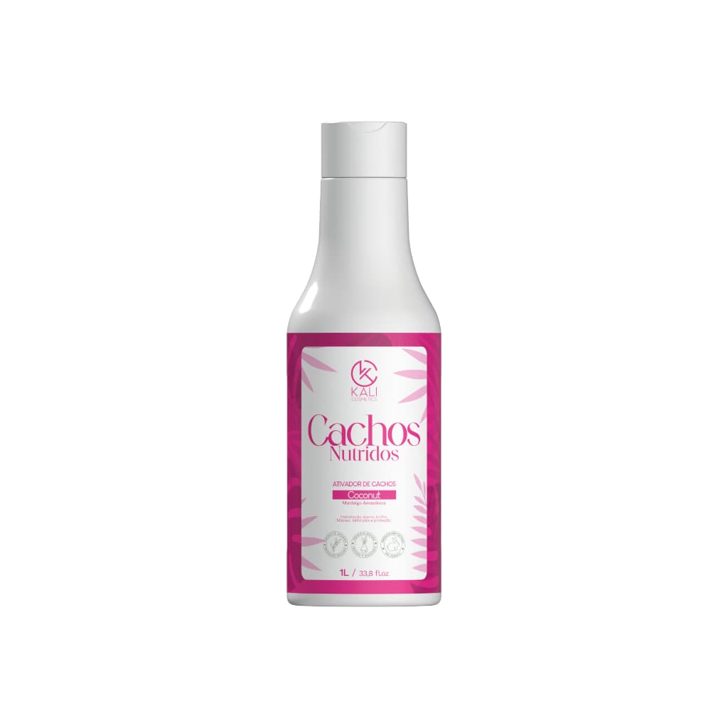 Creme Cabelo Cacheado - Ativador De Cachos 1L Óleo de Coco Kali Cosmetics