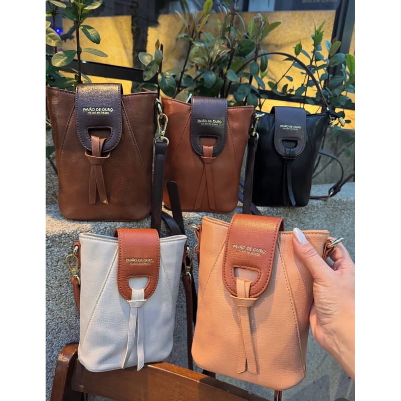 Bolsa Carteira Porta Celular Pavão de Ouro Original Feminina