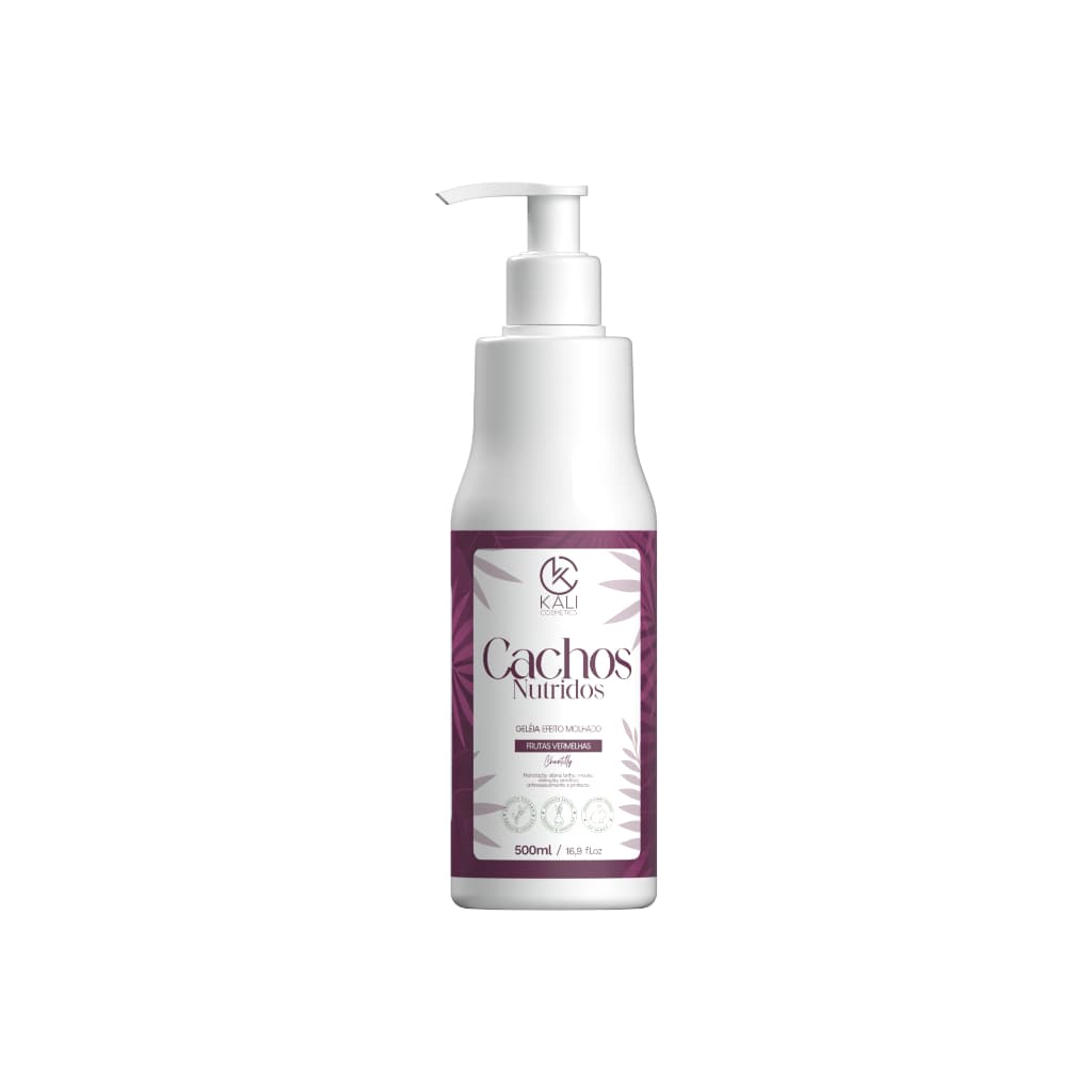Máscara Gelatina para Cabelo Cacheado 500g Frutas Vermelhas Kali Cosmetics