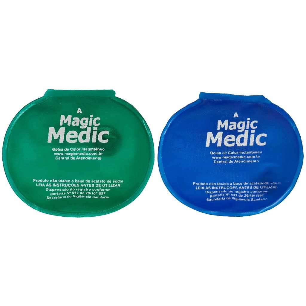 2 Bolsas Térmicas Medic Aquecem Sozinha Nº 01 Reutilizável