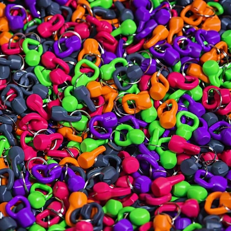 100 Kettlebell Chaveiros Cores Variadas KeltBall Funcional CrossFit Academia Personal