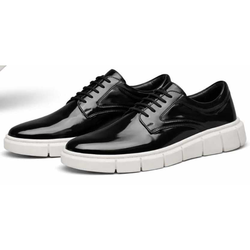 Sapato Oxford Masculino Verniz Exclusivo 37 ao 46 Casamento Formatura Solado Macio Leve Lançamento Promocional
