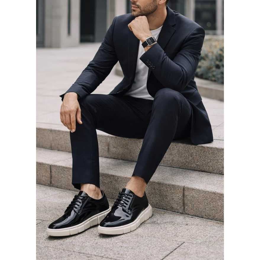 Sapato Mocassim Masculino Moderno Slim Solado Premium Bloco Antiimpacto Lançamento