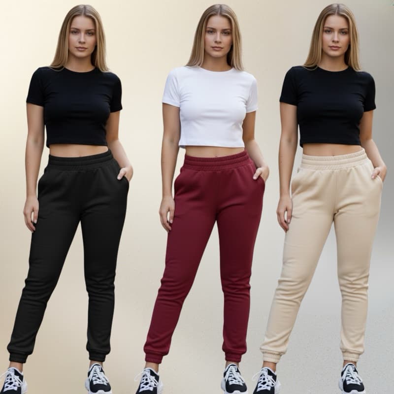 Calça Jogger Feminina de Moletom Premium Conforto Cintura Alta Estilo Urbano Tendencia 2026