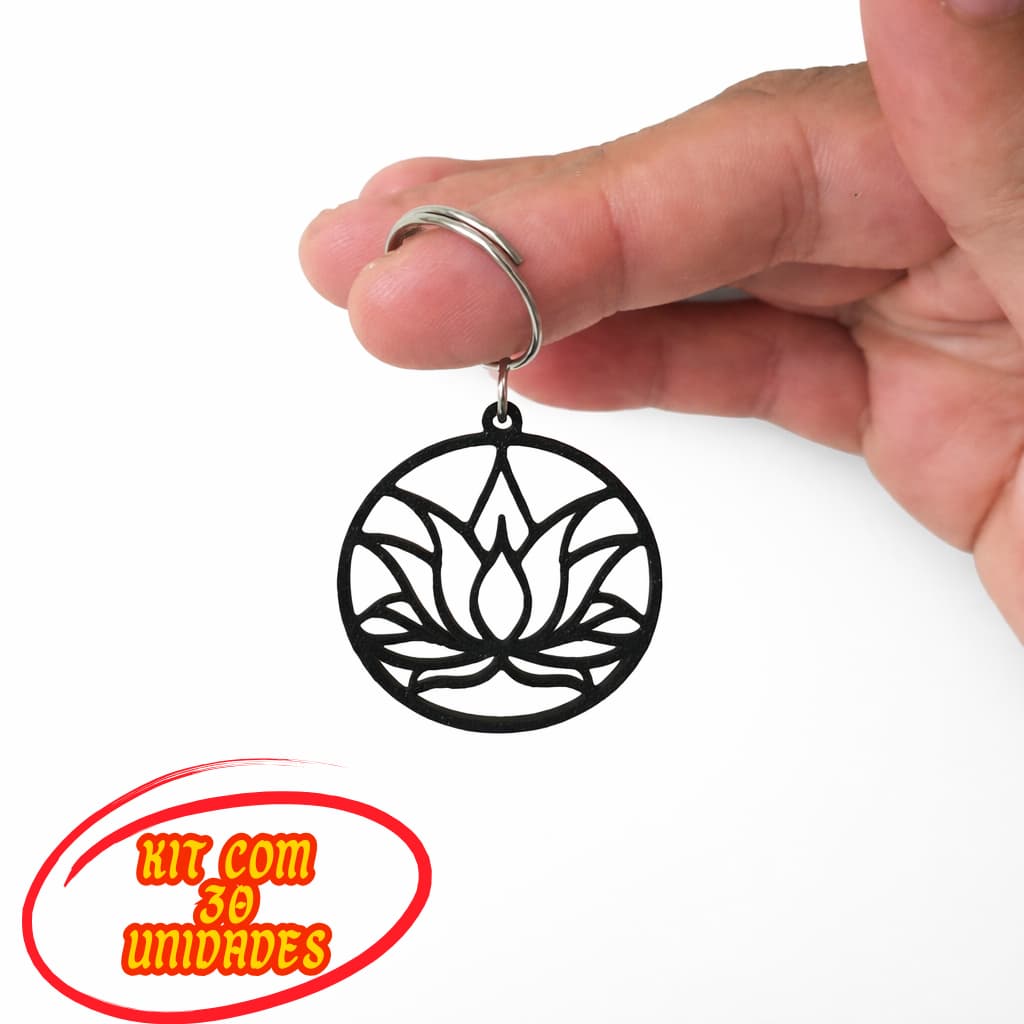 Chaveiro flor de Lotus, positividade, festas, lembrancinha, eventos