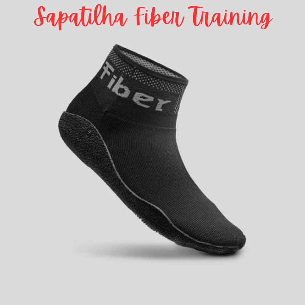 Sapatilha Treino Fiber Multisports Antiderrapante All Black
