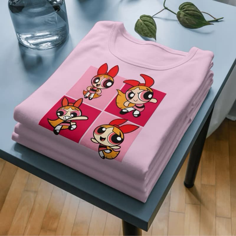 Camiseta T-shirt SUPER PODEROSAS ADULTO 100% Algodão Linha Premium Lindinha Florzinha Docinho