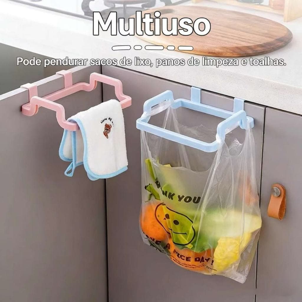 Novo 4pc Suporte para Sacola de Lixo de Cozinha Suspenso, Suporte Portátil para Sacola Plástica de Lixo