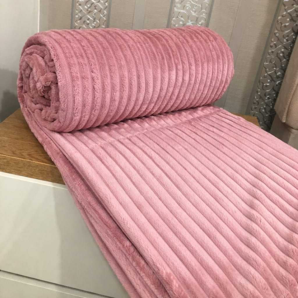 Manta Canelada Soft Plush Casal King Antialérgica 2,80 x 2,50