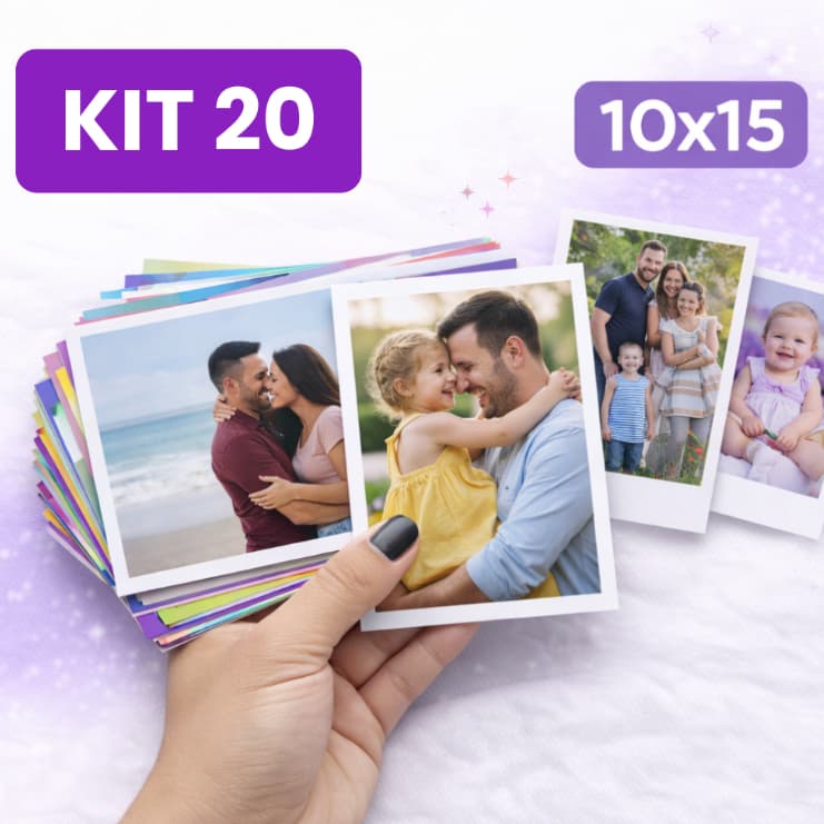 Revelação De 20 Fotos 10x15 Personalizada - Alta Qualidade - Não Desbota