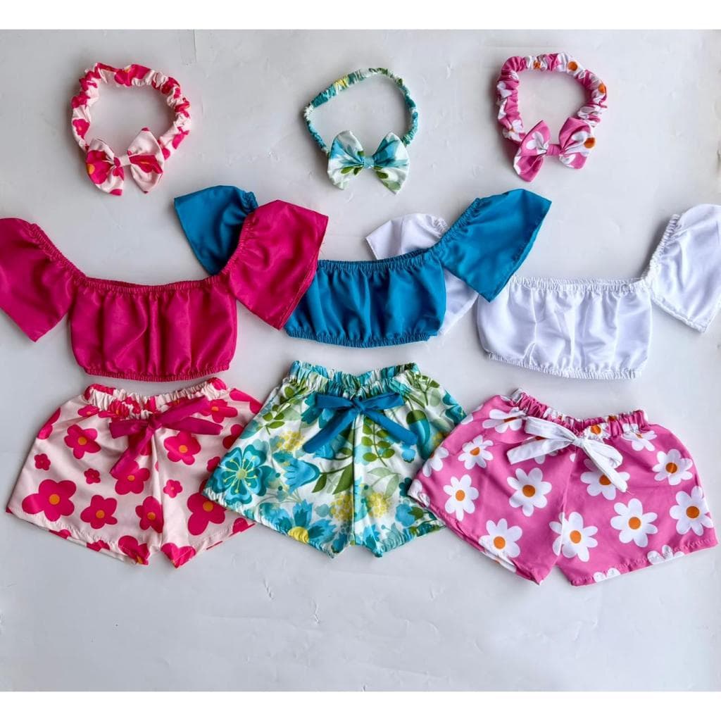 Kit Roupa Infantil Menina | Conjunto Menina 1, 2, 3 ANOS