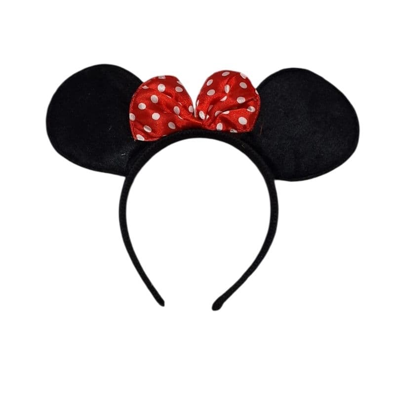 Tiara Minnie Mouse com Orelhinhas para Festas e Fantasias