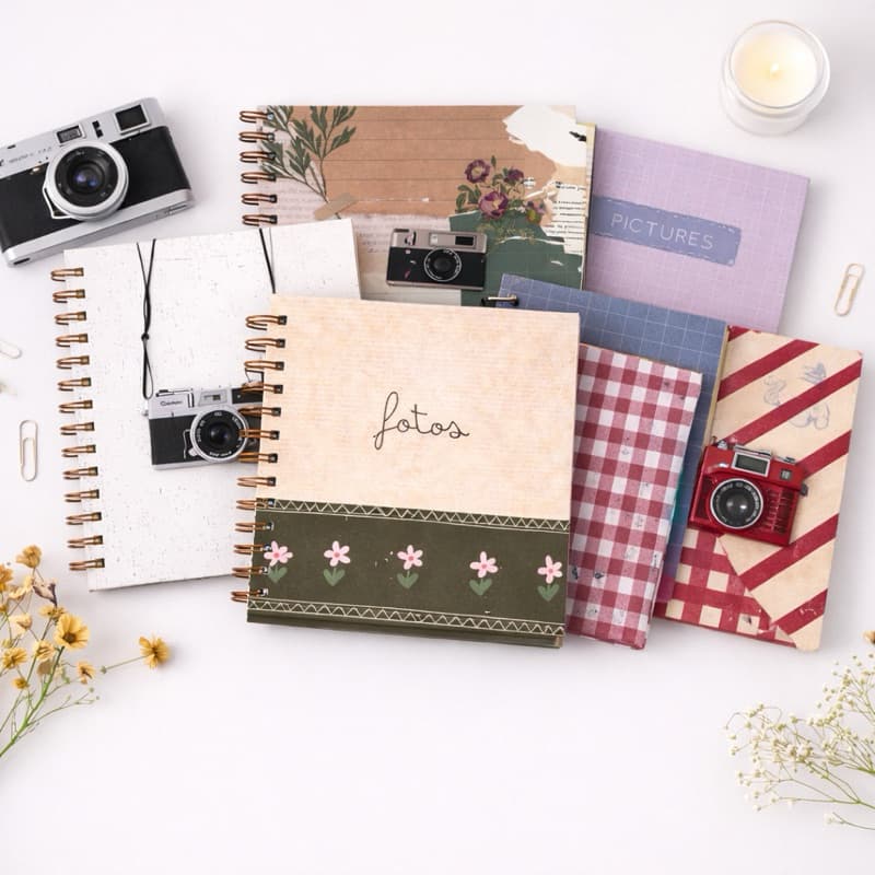 ENVIO IMEDIATO | Álbum 18x18 Para 20 Mini Retrôs - Polaroides |  ou 10 fotos 10x15 | Acabamento Fosco | Scrapbook
