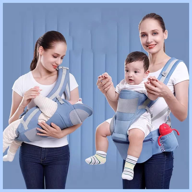 Canguru Bebê Ergonômico 3 em 1 Assento Hipseat 0 a 3 Anos Carregador Mochila Infantil Passeio Antistress
