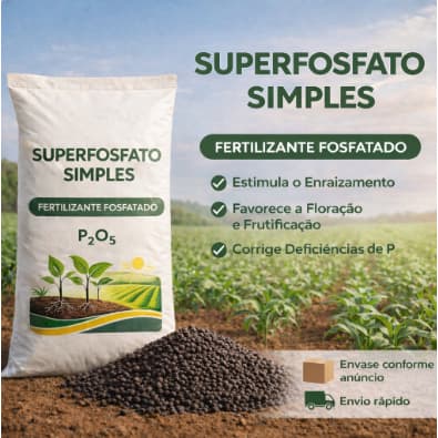 SUPERFOSFATO SIMPLES (SSP) (00 19 00) ideal para rosa do deserto