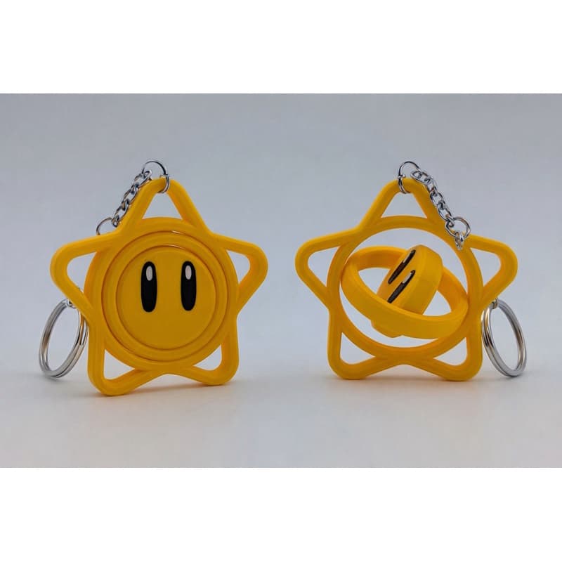 Chaveiro Estrela do Mario Spinner