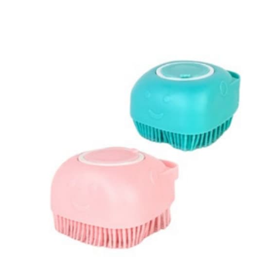 Lote Escova Bucha Silicone Massageadora Dispenser Sabonete Liquido