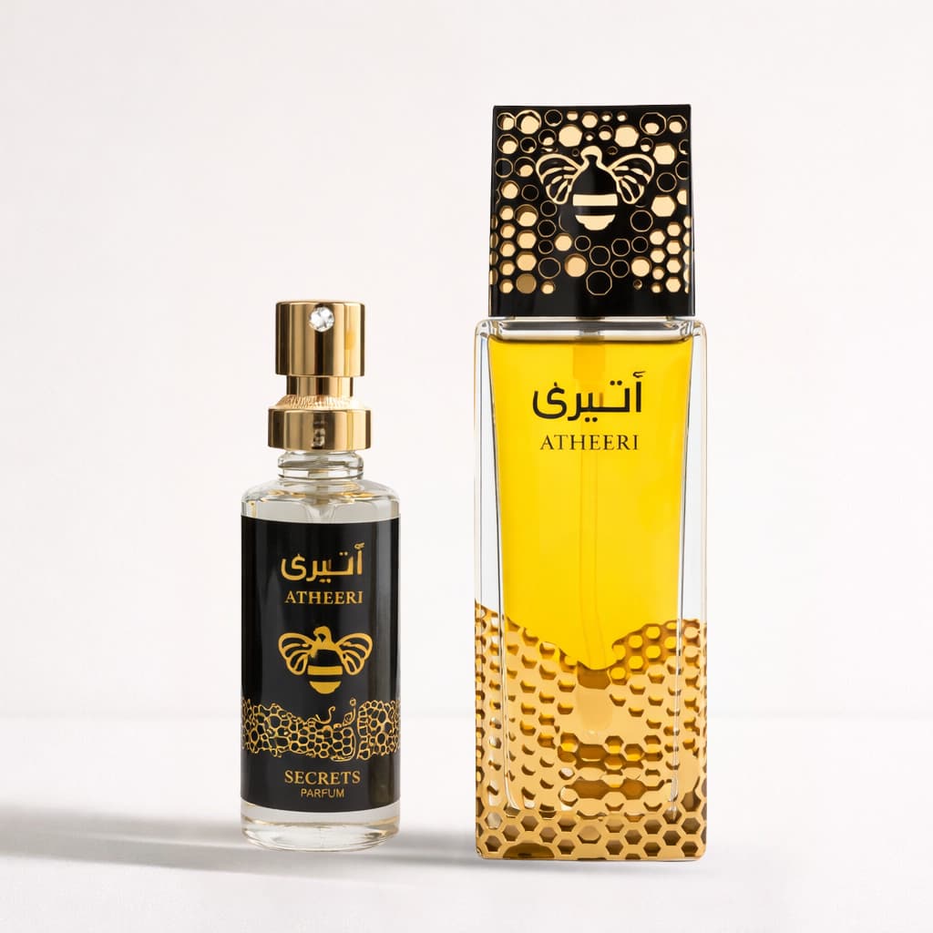 Perfume Árabe Atheeri Secret´s Parfum 15ml - Fragrância Floral Doce, Alta Fixação, Perfume Abelha