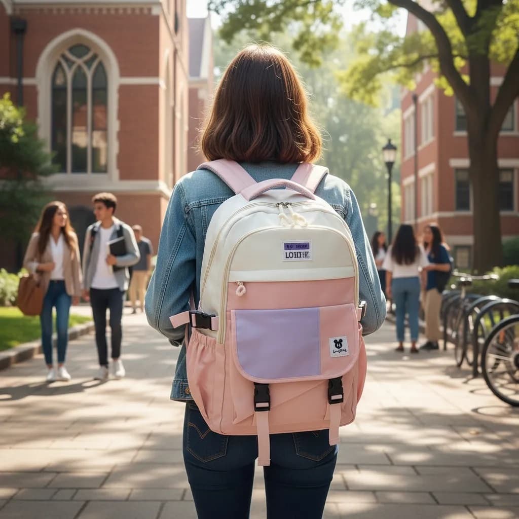 Mochila Feminina Escolar Faculdade Bolsa Passeio Reforçada Estudante