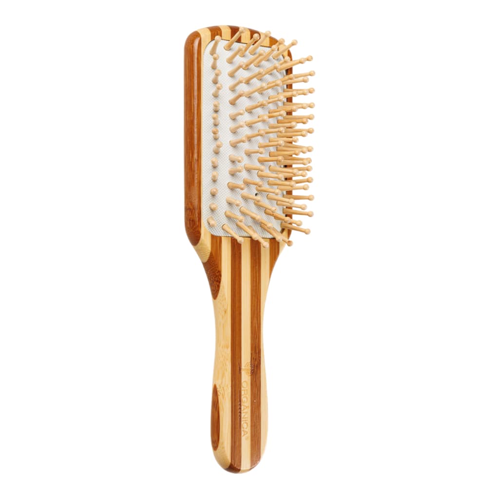 Escova De Cabelo De Bambu Quadrada