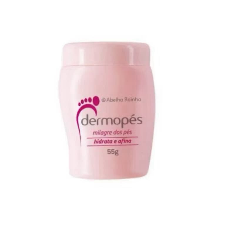 Creme Para Afinar Os Pés Hidrata e Afina Dermopés 55g - Abelha Rainha.