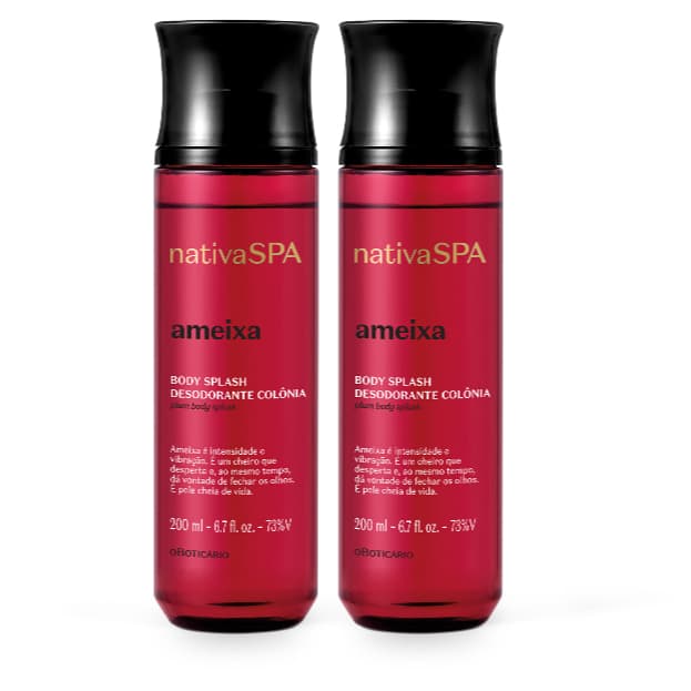 Combo Nativa SPA Ameixa: Desodorante Colônia Body Splash 2x 200ml