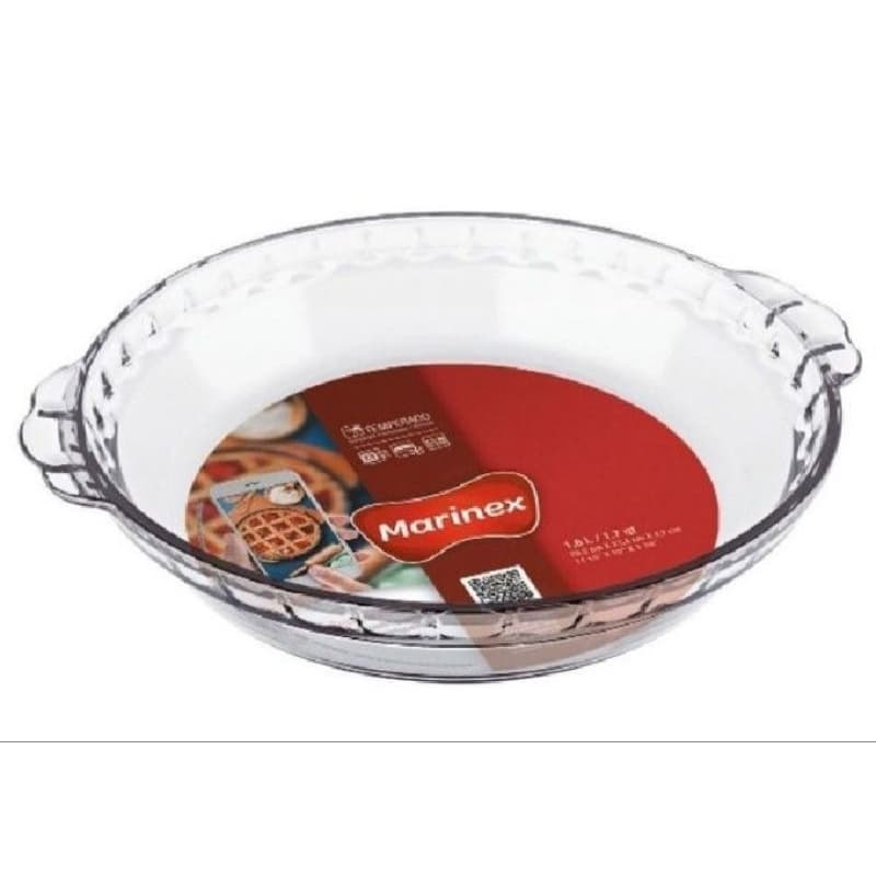 Forma de Vidro Redonda Marinex 25,7 cm – Refratária Original, Alta Qualidade