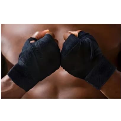 1 Par de Bandagens Protetoras de Algodão Everlast 2,70M para Luvas de Boxe Taekwondo