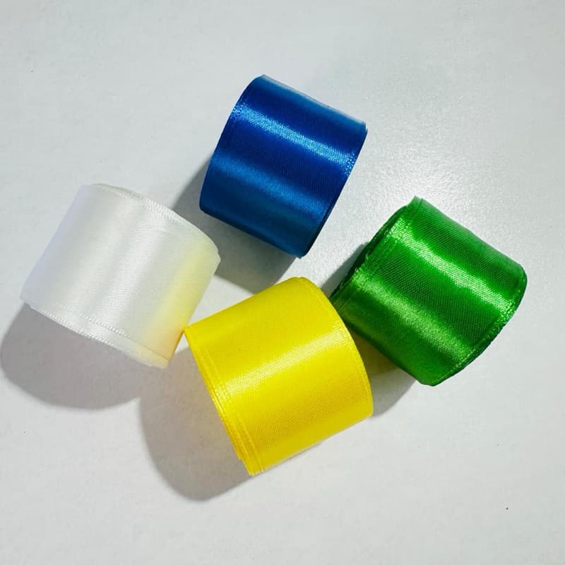 Kit 44metros Fita de Cetim N9 (38mm) - Kit Copa 4 Cores Vibrantes (11m cada)