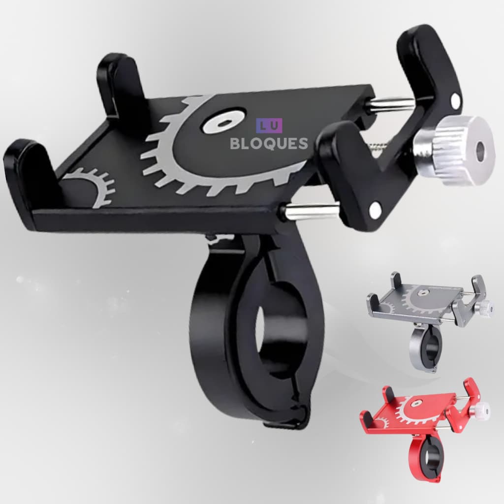 Suporte de Celular em Aluminio Reforçado com Regulagem Guidao Universal para Moto bike Bicicleta GPS