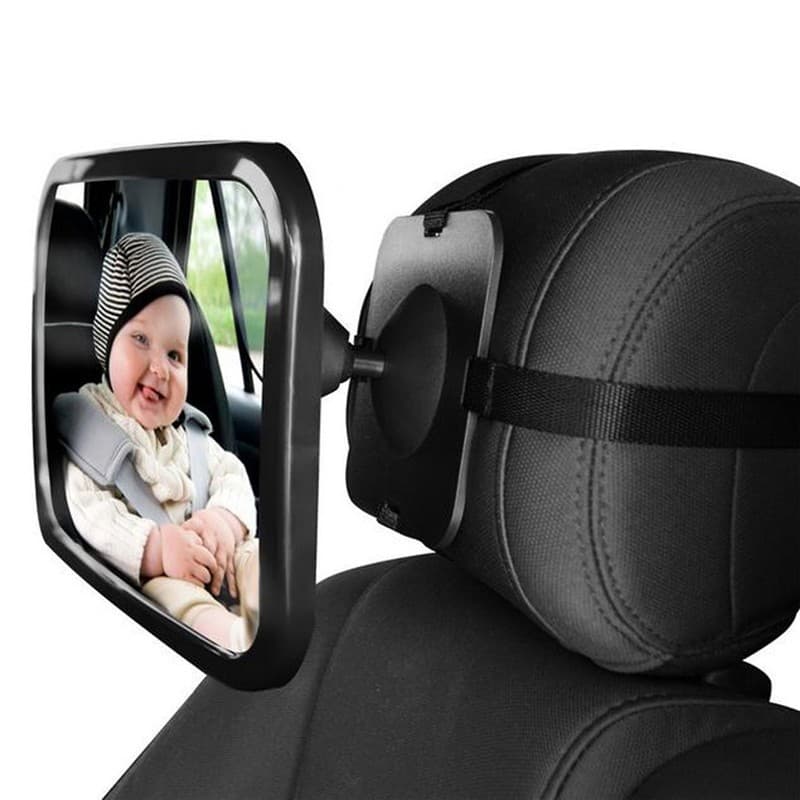 Espelho Retrovisor Auxiliar Bebê Conforto Cadeirinha Fortner Preto