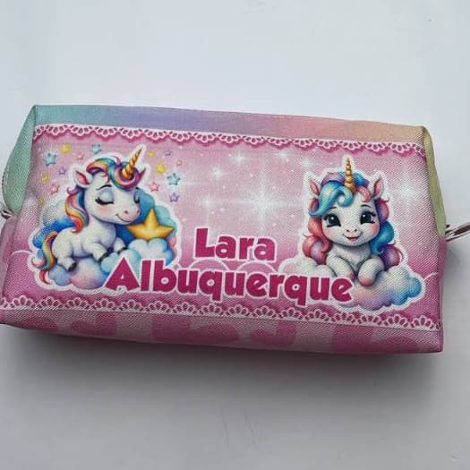 ESTOJO ESCOLAR INFANTIL PERSONALIZADO COM NOME E PERSONAGENS