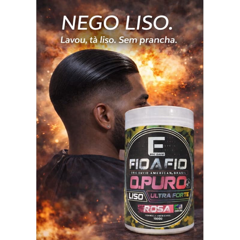 Alisamento Fio a Fio Nego Liso para Homens 5 minutos