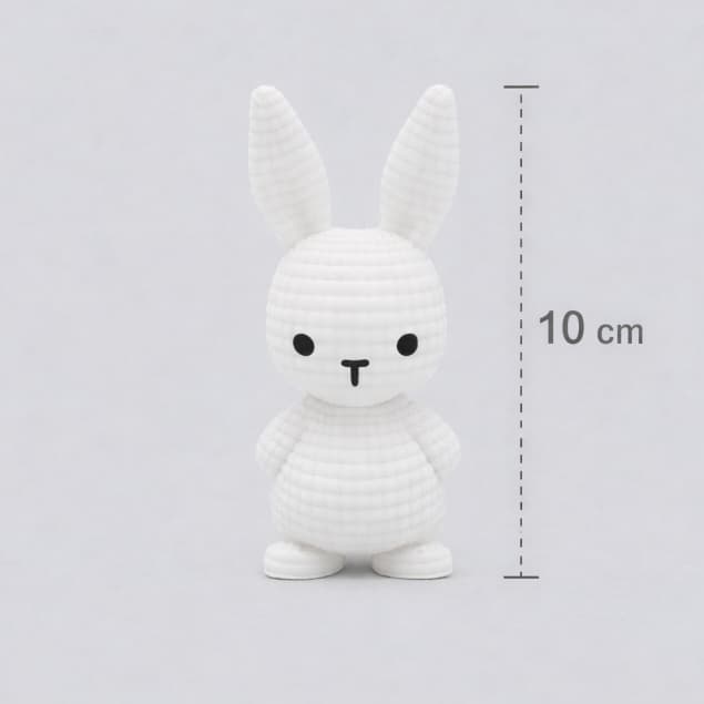 Coelho Decorativo Páscoa Toy Art Minimalista - Boneco de Coleção Cores Variadas