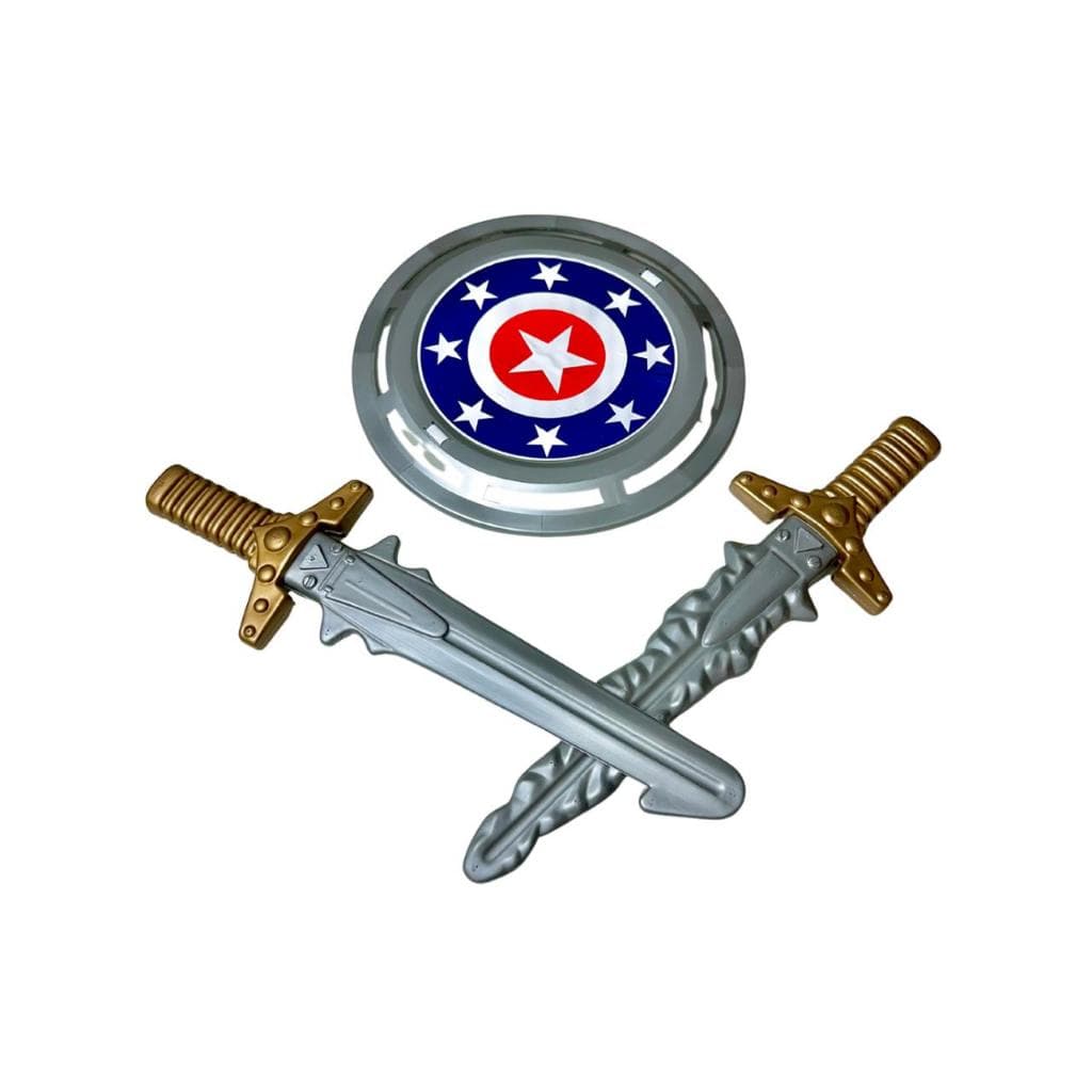 Mulher Maravilha Brinquedo Kit 2 Espada E Escudo Heróis