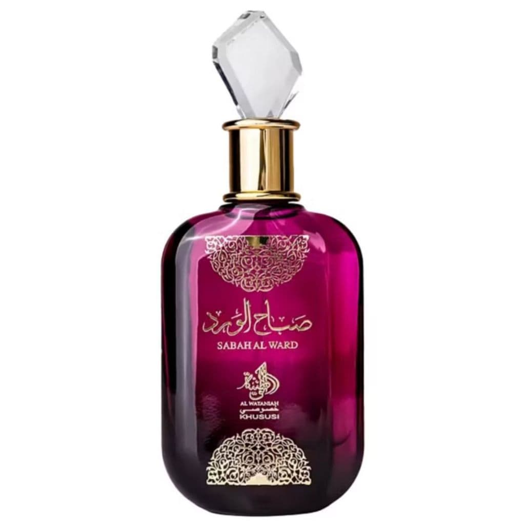Perfume Sabah Al Ward Árabe 100ml Feminino Embalagem de vidro lacrado